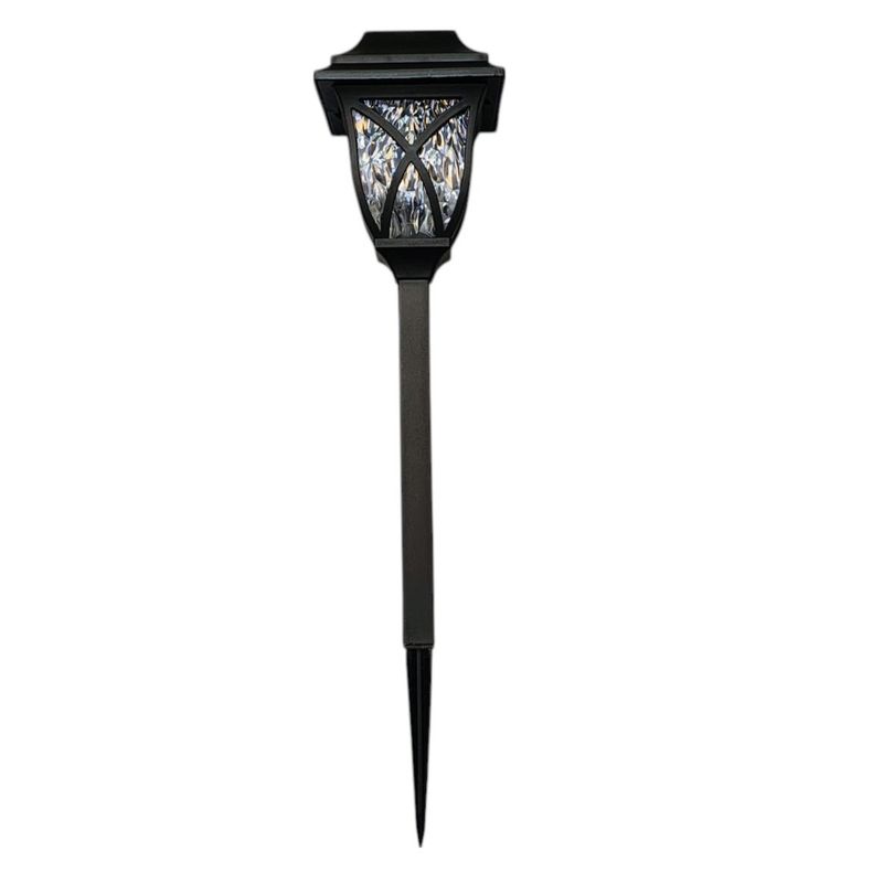 Casa si Gradina - Corpuri si surse de iluminat - Iluminat exterior - Lampi solare - Set 4 Stalpisori Solari LED pentru Gradina, Lumina Calda, 40 cm, Rezistenti la Exterior - Infinity.ro