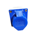 Casa si Gradina - Electrice - Accesorii electrice - Accesorii prize si intrerupatoare - Fisa Fixa industriala  2P+E 16 A 220V IP44 APARENTA - Infinity.ro
