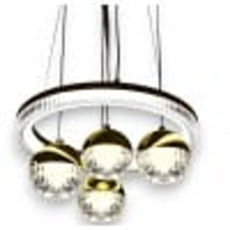 Casa si Gradina - Corpuri si surse de iluminat - Lustre si pendule - Lustra led ajustabila circulara cu 4 globuri 64W 3000K/4000K/6500K A133 - Infinity.ro