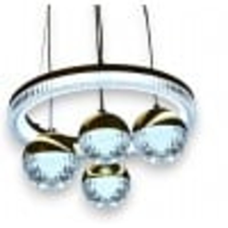 Casa si Gradina - Corpuri si surse de iluminat - Lustre si pendule - Lustra led ajustabila circulara cu 4 globuri 64W 3000K/4000K/6500K A133 - Infinity.ro
