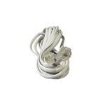 Casa si Gradina - Electrice - Cabluri electrice si conductori - Cablu telefon mufat , 3m, alb , RJ11 tata - RJ11 tata - Infinity.ro