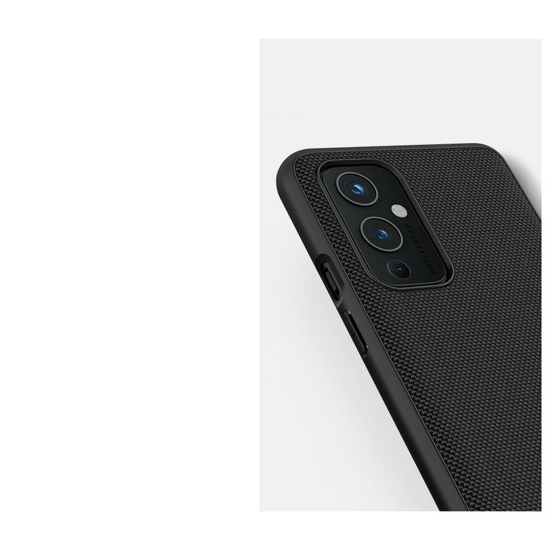Laptop, Telefoane si Tablete - Telefoane mobile si accesorii - Accesorii Telefoane - Huse telefoane - Husa Nillkin Textured Case - Ofera stil si protectie neagra pentru OnePlus 9 cu spate textil din nylon, compatibila cu PC si TPU - Infinity.ro
