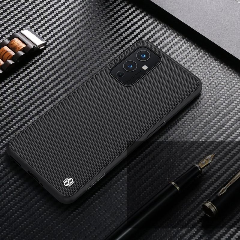 Laptop, Telefoane si Tablete - Telefoane mobile si accesorii - Accesorii Telefoane - Huse telefoane - Husa Nillkin Textured Case - Ofera stil si protectie neagra pentru OnePlus 9 cu spate textil din nylon, compatibila cu PC si TPU - Infinity.ro