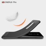 Laptop, Telefoane si Tablete - Telefoane mobile si accesorii - Accesorii Telefoane - Huse telefoane - Husa de protectie pentru OnePlus 7 Pro cu elemente de carbon - Asigura protectie pentru spate, include bumper si capac de protectie - Negru - Infinity.ro