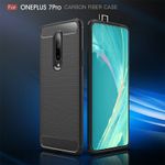 Laptop, Telefoane si Tablete - Telefoane mobile si accesorii - Accesorii Telefoane - Huse telefoane - Husa de protectie pentru OnePlus 7 Pro cu elemente de carbon - Asigura protectie pentru spate, include bumper si capac de protectie - Negru - Infinity.ro