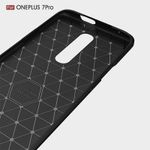 Laptop, Telefoane si Tablete - Telefoane mobile si accesorii - Accesorii Telefoane - Huse telefoane - Husa de protectie pentru OnePlus 7 Pro cu elemente de carbon - Asigura protectie pentru spate, include bumper si capac de protectie - Negru - Infinity.ro