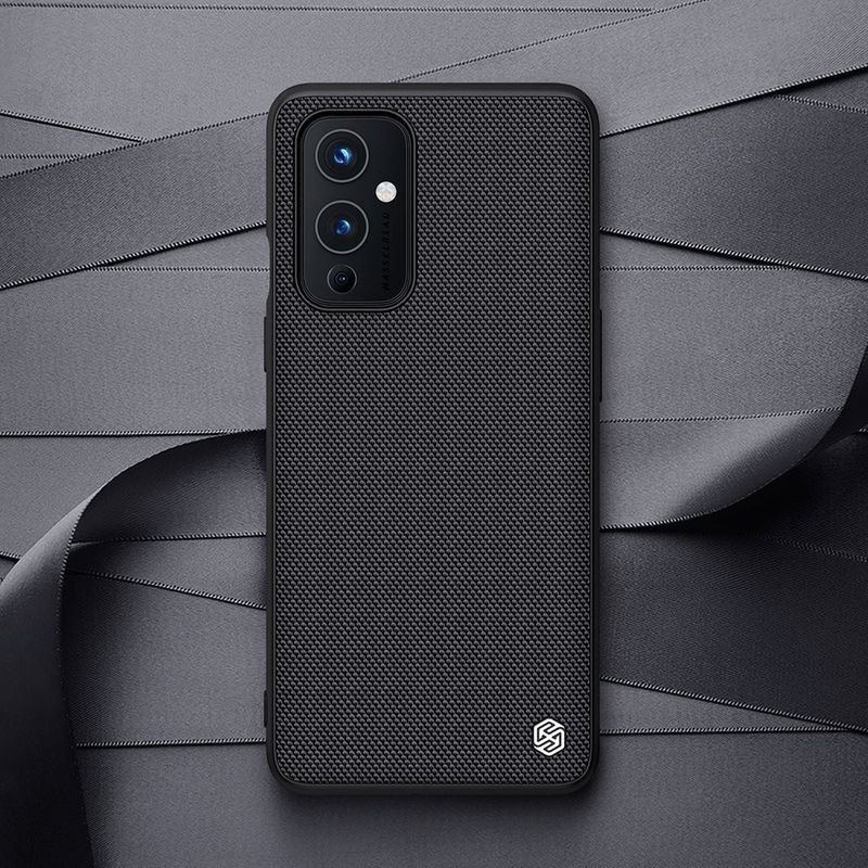 Laptop, Telefoane si Tablete - Telefoane mobile si accesorii - Accesorii Telefoane - Huse telefoane - Husa Nillkin Textured Case - Ofera stil si protectie neagra pentru OnePlus 9 cu spate textil din nylon, compatibila cu PC si TPU - Infinity.ro