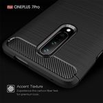 Laptop, Telefoane si Tablete - Telefoane mobile si accesorii - Accesorii Telefoane - Huse telefoane - Husa de protectie pentru OnePlus 7 Pro cu elemente de carbon - Asigura protectie pentru spate, include bumper si capac de protectie - Negru - Infinity.ro