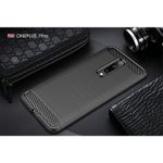 Laptop, Telefoane si Tablete - Telefoane mobile si accesorii - Accesorii Telefoane - Huse telefoane - Husa de protectie pentru OnePlus 7 Pro cu elemente de carbon - Asigura protectie pentru spate, include bumper si capac de protectie - Negru - Infinity.ro