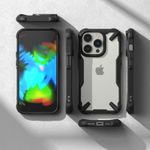 Laptop, Telefoane si Tablete - Telefoane mobile si accesorii - Accesorii Telefoane - Huse telefoane - Husa pentru iPhone 14 Pro, Clear Defender, Negru-Transparent: Eleganta si durabila - protectie ideala pentru telefonul tau - Infinity.ro