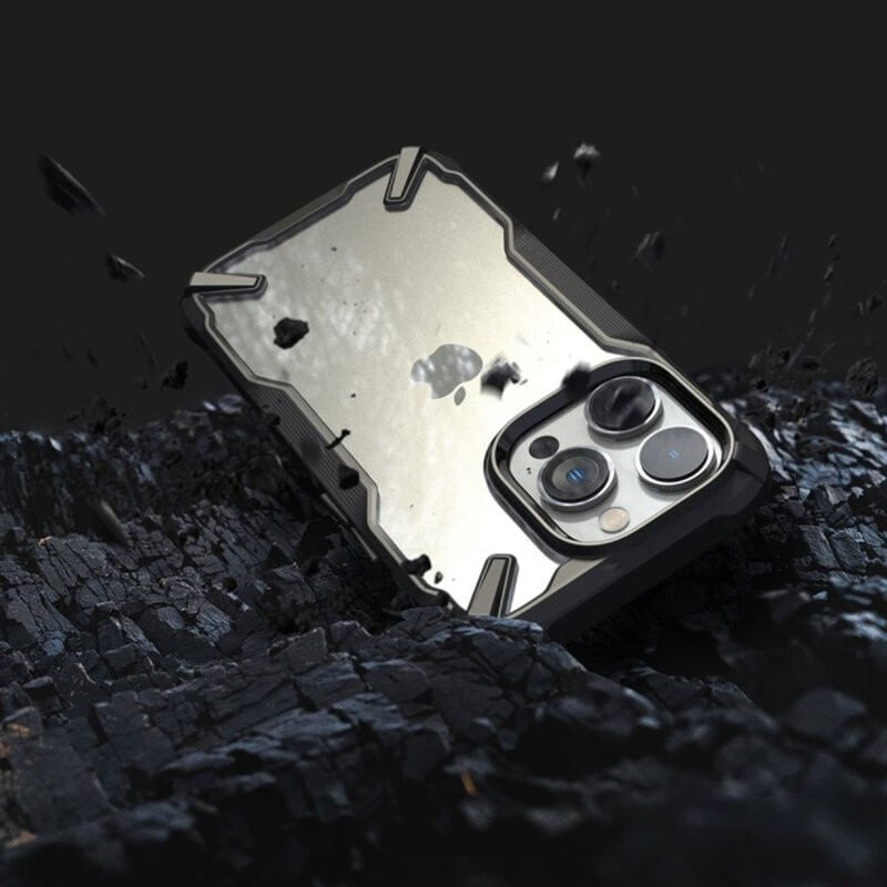 Laptop, Telefoane si Tablete - Telefoane mobile si accesorii - Accesorii Telefoane - Huse telefoane - Husa pentru iPhone 14 Pro, Clear Defender, Negru-Transparent: Eleganta si durabila - protectie ideala pentru telefonul tau - Infinity.ro