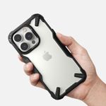 Laptop, Telefoane si Tablete - Telefoane mobile si accesorii - Accesorii Telefoane - Huse telefoane - Husa pentru iPhone 14 Pro, Clear Defender, Negru-Transparent: Eleganta si durabila - protectie ideala pentru telefonul tau - Infinity.ro