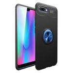 Laptop, Telefoane si Tablete - Telefoane mobile si accesorii - Accesorii Telefoane - Huse telefoane - Husa neagra cu bumper si inel magnetic rotativ pentru Huawei Honor 10, confectionata din silicon TPU pentru protectie spate ultaslim - Infinity.ro