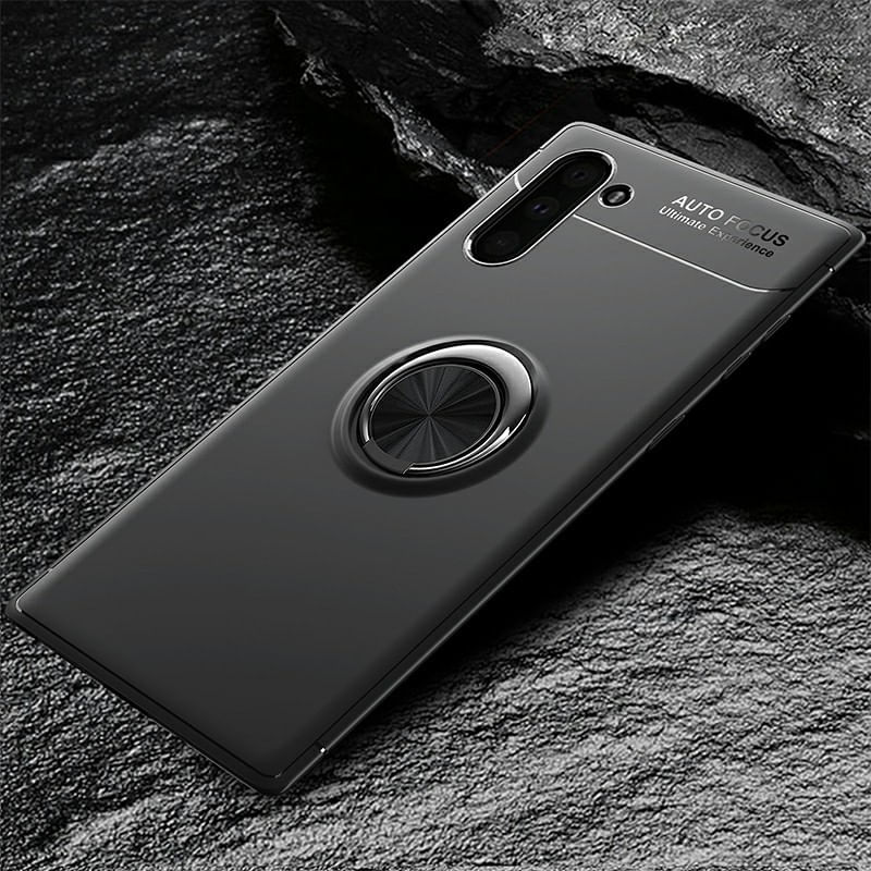 Laptop, Telefoane si Tablete - Telefoane mobile si accesorii - Accesorii Telefoane - Huse telefoane - Husa de protectie din TPU cu inel rotativ magnetic pentru Samsung Galaxy Note 10 - Design slim, protectie excelenta in culoarea neagra - Infinity.ro