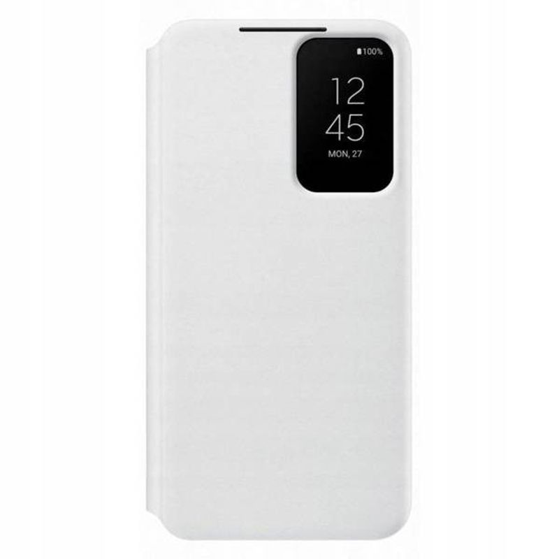Laptop, Telefoane si Tablete - Telefoane mobile si accesorii - Accesorii Telefoane - Huse telefoane - Husa Samsung Smart Clear View Cover pentru Samsung Galaxy S22 Plus, Alb - Stil si protectie superioara pentru telefonul tau - Infinity.ro