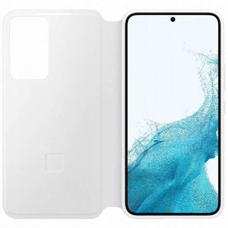 Laptop, Telefoane si Tablete - Telefoane mobile si accesorii - Accesorii Telefoane - Huse telefoane - Husa Samsung Smart Clear View Cover pentru Samsung Galaxy S22 Plus, Alb - Stil si protectie superioara pentru telefonul tau - Infinity.ro