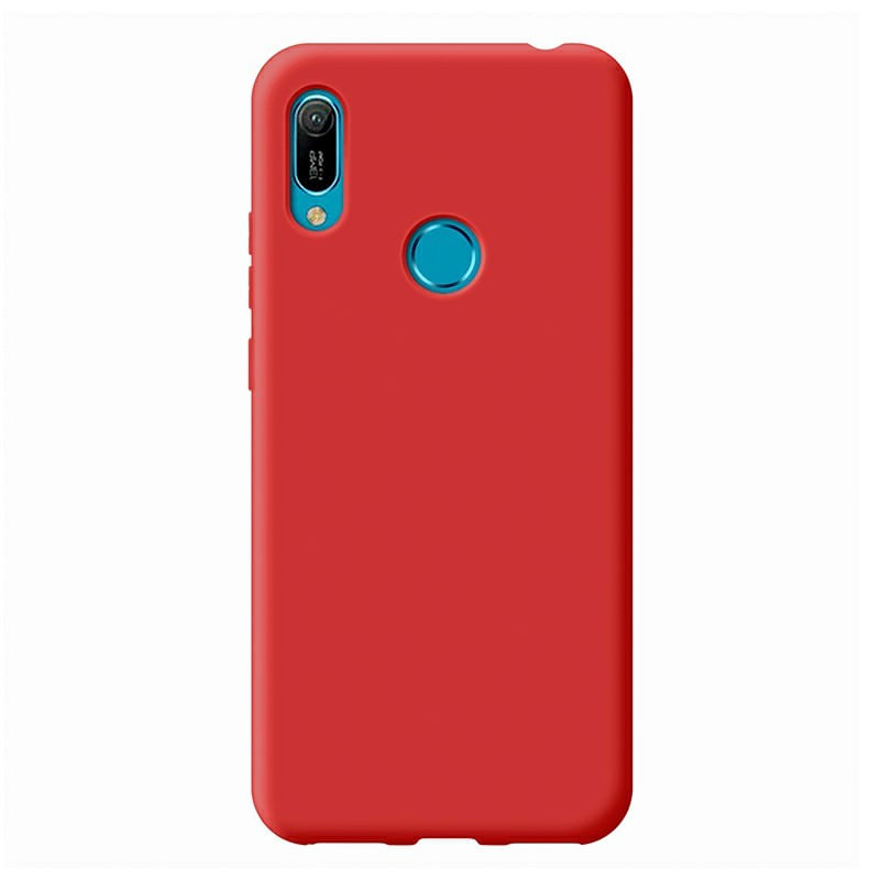Laptop, Telefoane si Tablete - Telefoane mobile si accesorii - Accesorii Telefoane - Huse telefoane - Husa carcasa bumper slim, fabricata din TPU de calitate superioara, cu capac de protectie, potrivita pentru Huawei Y6 2019 in nuanta de rosu - Infinity.ro