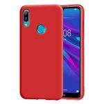 Laptop, Telefoane si Tablete - Telefoane mobile si accesorii - Accesorii Telefoane - Huse telefoane - Husa carcasa bumper slim, fabricata din TPU de calitate superioara, cu capac de protectie, potrivita pentru Huawei Y6 2019 in nuanta de rosu - Infinity.ro