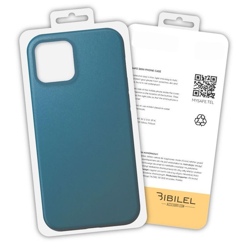 Laptop, Telefoane si Tablete - Telefoane mobile si accesorii - Accesorii Telefoane - Huse telefoane - Husa Premium pentru iPhone 13 Pro Max, confectionata din piele ecologica si disponibila intr-o frumoasa nuanta de albastr - Infinity.ro
