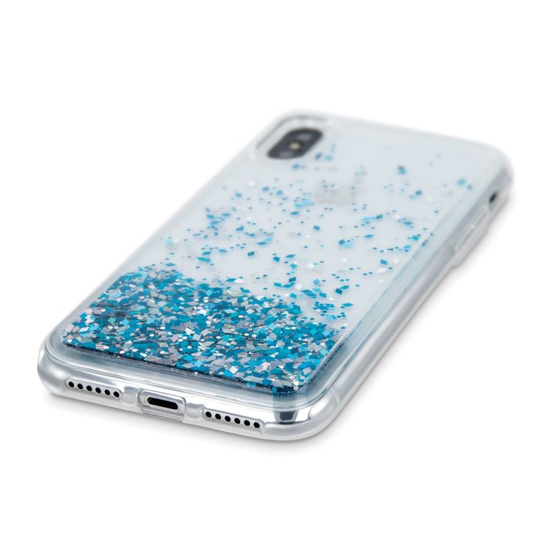 Laptop, Telefoane si Tablete - Telefoane mobile si accesorii - Accesorii Telefoane - Huse telefoane - Husa bumper Liquid Sparkle pentru Samsung Galaxy A42 5G - Albastru: protejeaza si adauga un strop de sclipire telefonului tau - Infinity.ro