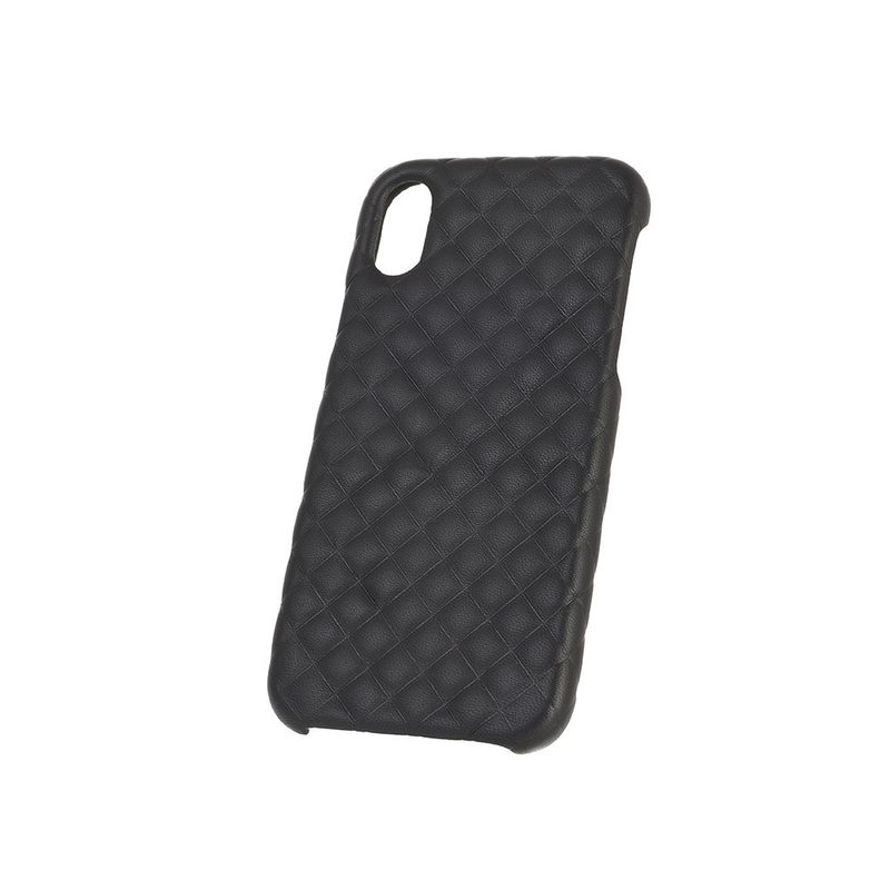 Laptop, Telefoane si Tablete - Telefoane mobile si accesorii - Accesorii Telefoane - Huse telefoane - Husa de protectie pentru iPhone XS, confectionata din piele naturala si dotata cu un bumper, intr-o eleganta nuanta de negru - Infinity.ro