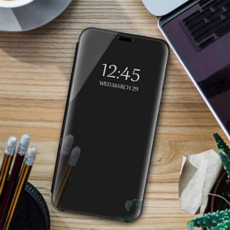 Laptop, Telefoane si Tablete - Telefoane mobile si accesorii - Accesorii Telefoane - Huse telefoane - Husa de protectie Clear View pentru Samsung Galaxy A02s, flip cover, Negru - Eleganta si functionalitate combinata pentru Samsung Galaxy A02 - Infinity.ro