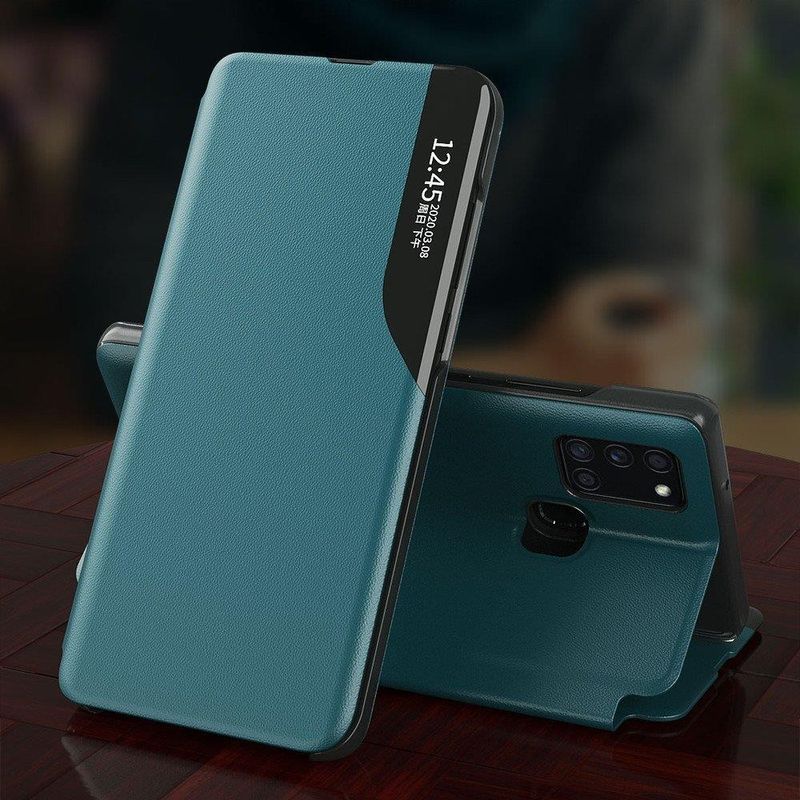 Laptop, Telefoane si Tablete - Telefoane mobile si accesorii - Accesorii Telefoane - Huse telefoane - Husa Flip Cover e-smart pentru Samsung Galaxy Note 20 Ultra si Note 20 Ultra 5G - Protectie rafinata si aspect sofisticat in verde - Infinity.ro