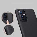 Laptop, Telefoane si Tablete - Telefoane mobile si accesorii - Accesorii Telefoane - Huse telefoane - Husa Super Frosted Shield pentru OnePlus 9, realizata dintr-un material termoplastic, echipata cu un suport rabatabil, in nuanta neagra - Infinity.ro