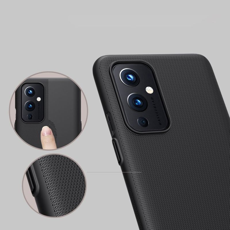 Laptop, Telefoane si Tablete - Telefoane mobile si accesorii - Accesorii Telefoane - Huse telefoane - Husa Super Frosted Shield pentru OnePlus 9, realizata dintr-un material termoplastic, echipata cu un suport rabatabil, in nuanta neagra - Infinity.ro