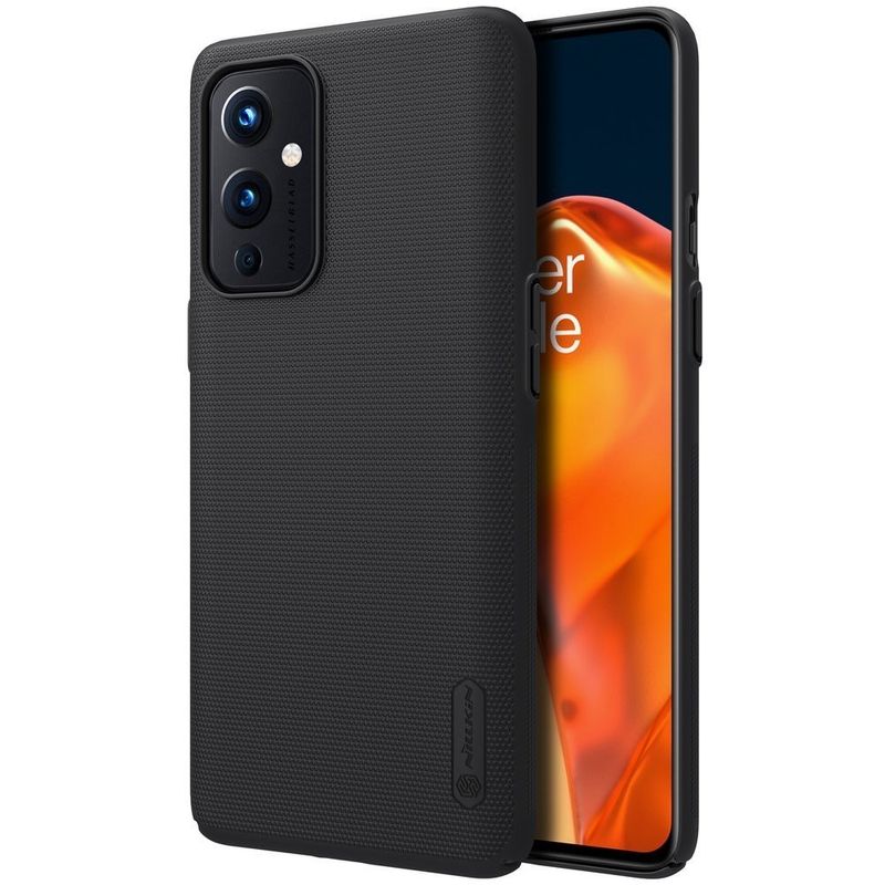 Laptop, Telefoane si Tablete - Telefoane mobile si accesorii - Accesorii Telefoane - Huse telefoane - Husa Super Frosted Shield pentru OnePlus 9, realizata dintr-un material termoplastic, echipata cu un suport rabatabil, in nuanta neagra - Infinity.ro