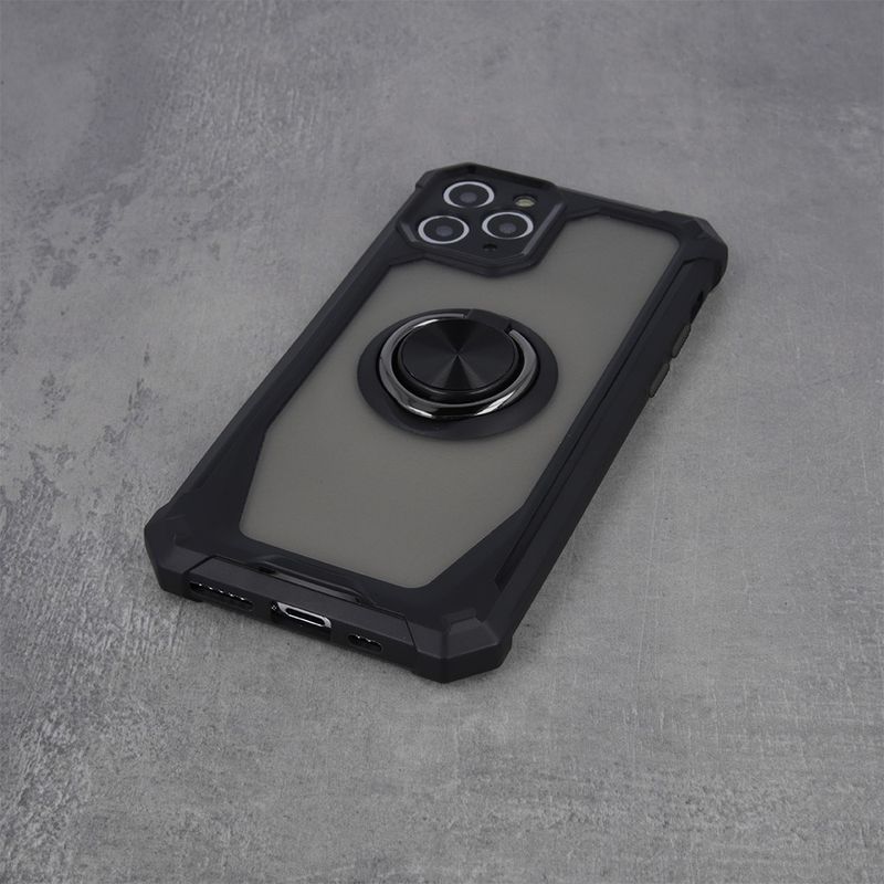 Laptop, Telefoane si Tablete - Telefoane mobile si accesorii - Accesorii Telefoane - Huse telefoane - Husa multifunctionala pentru Xiaomi Redmi 9C - protectie, suport magnetic inel si functie kickstand, model Defender, culoare negr - Infinity.ro