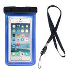 Laptop, Telefoane si Tablete - Telefoane mobile si accesorii - Accesorii Telefoane - Huse telefoane - Husa subacvatica cu snur pentru telefoane de maxim 6.7 inch, realizata din material TPU, intr-o culoare albastra transparenta - Infinity.ro