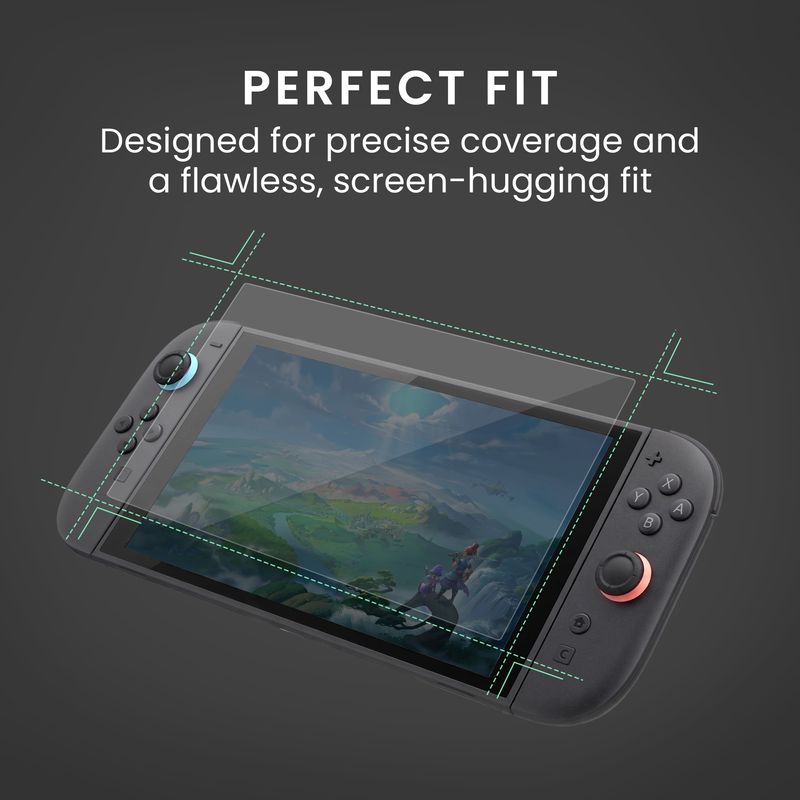 PC, gaming si accesorii - Gaming - Accesorii gaming - Accesorii console gaming - Set 2 folii Kwmobile pentru Nintendo Switch 2 (2025), aplicare fara bule, anti-amprenta, sticla securizata, transparent - Infinity.ro