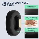 TV, Audio-Video si Foto - Portabile audio - Casti audio - Set 2 pernite casti Kwmobile pentru JBL Tune T760NC, Tune T750BTNC, Tune T710BT, Tune T700BT, Piele ecologica, negru - Infinity.ro