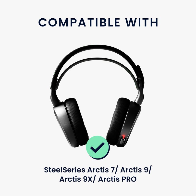 TV, Audio-Video si Foto - Portabile audio - Casti audio - Banda casti Kwmobile pentru SteelSeries Arctis 7, Arctis 9, Arctis 9X, Arctis PRO, confort sporit, Nylon, negru, verde - Infinity.ro