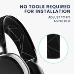 TV, Audio-Video si Foto - Portabile audio - Casti audio - Banda casti Kwmobile pentru SteelSeries Arctis 7, Arctis 9, Arctis 9X, Arctis PRO, confort sporit, Nylon, negru, gri - Infinity.ro