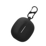 TV, Audio-Video si Foto - Portabile audio - Casti audio - Husa casti Kwmobile pentru Skullcandy Rail In-Ear Wireless, cu carabina, antizgarieturi, Silicon, negru - Infinity.ro