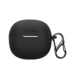 TV, Audio-Video si Foto - Portabile audio - Casti audio - Husa casti Kwmobile pentru Skullcandy Rail In-Ear Wireless, cu carabina, antizgarieturi, Silicon, negru - Infinity.ro
