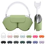 TV, Audio-Video si Foto - Portabile audio - Casti audio - Husa casti Kwmobile pentru Apple AirPods Max, AirPods Max 2, Sleep/Wake, antizgarieturi, Poliester, verde - Infinity.ro