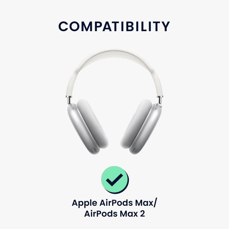 TV, Audio-Video si Foto - Portabile audio - Casti audio - Husa casti Kwmobile pentru Apple AirPods Max, AirPods Max 2, Sleep/Wake, antizgarieturi, Poliester, verde - Infinity.ro