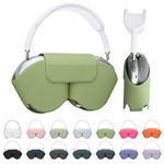TV, Audio-Video si Foto - Portabile audio - Casti audio - Husa casti Kwmobile pentru Apple AirPods Max, AirPods Max 2, Sleep/Wake, antizgarieturi, Poliester, verde - Infinity.ro