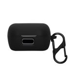TV, Audio-Video si Foto - Portabile audio - Casti audio - Husa casti Kwmobile pentru Sennheiser ACCENTUM True Wireless, cu carabina, antizgarieturi, Silicon, negru - Infinity.ro
