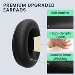 TV, Audio-Video si Foto - Portabile audio - Casti audio - Set 2 pernite casti Kwmobile pentru Bang & Olufsen H4, H6, H7, H9, H9i, HX, H9 Gen3, confort, Piele ecologica, negru - Infinity.ro