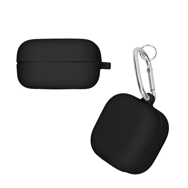 TV, Audio-Video si Foto - Portabile audio - Casti audio - Husa casti Kwmobile pentru Samsung Galaxy Buds 4, Galaxy Buds 4 Pro, cu carabina, antizgarieturi, Silicon, negru - Infinity.ro