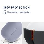 TV, Audio-Video si Foto - Portabile audio - Casti audio - Husa casti Kwmobile pentru Huawei FreeBuds SE 2, FreeBuds SE 3, cu carabina, antizgarieturi, Silicon, mov - Infinity.ro