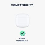 TV, Audio-Video si Foto - Portabile audio - Casti audio - Husa casti Kwmobile pentru Huawei FreeBuds SE 2, FreeBuds SE 3, cu carabina, antizgarieturi, Silicon, mov - Infinity.ro