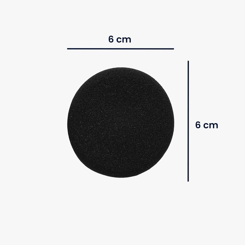TV, Audio-Video si Foto - Portabile audio - Casti audio - Set 2 pernite casti Kwmobile pentru Jabra Evolve 20/20 SE/30/30 II/40/65, Spuma, negru - Infinity.ro