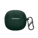 TV, Audio-Video si Foto - Portabile audio - Casti audio - Husa casti Kwmobile pentru Skullcandy Rail In-Ear Wireless, cu carabina, antizgarieturi, Silicon, verde - Infinity.ro