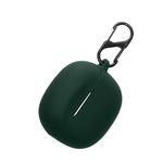TV, Audio-Video si Foto - Portabile audio - Casti audio - Husa casti Kwmobile pentru Skullcandy Rail In-Ear Wireless, cu carabina, antizgarieturi, Silicon, verde - Infinity.ro