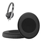 TV, Audio-Video si Foto - Portabile audio - Casti audio - Set 2 pernite casti Kwmobile pentru Sennheiser HD2.01, HD2.20S, HD2.30I, HD2.30G, confort sporit, Piele ecologica, negru - Infinity.ro